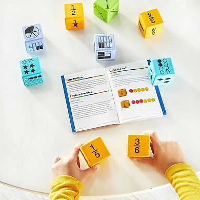 hand2mind Multiple Representation Foam Fraction Dice, Set of 16