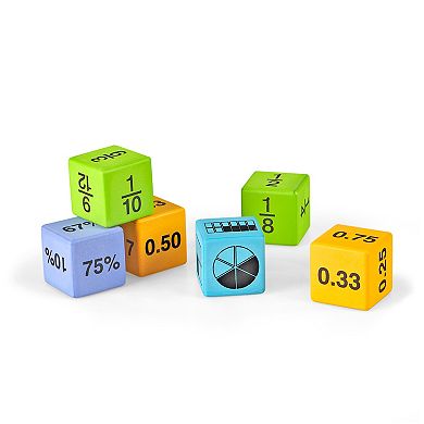 hand2mind Multiple Representation Foam Equivalency Dice, Set of 16