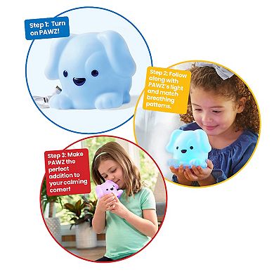 hand2mind PAWZ, The Calming Pup All-in-One Breathing Buddy and Night-Light