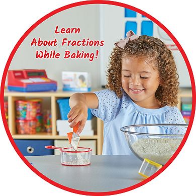 hand2mind Rainbow Fraction Measuring Cups, Set of 9