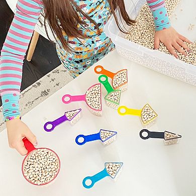 hand2mind Rainbow Fraction Measuring Cups, Set of 9