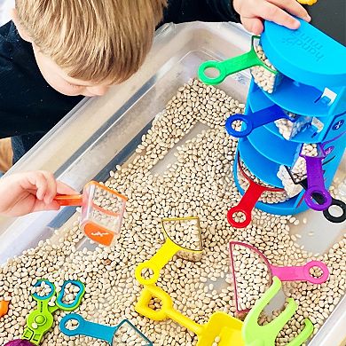 hand2mind Rainbow Fraction Measuring Cups, Set of 9