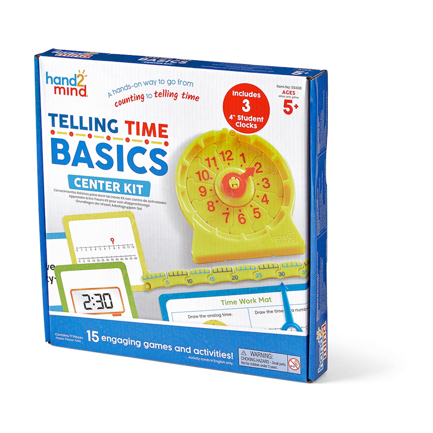 Hand2mind Telling Time Basics Center Kit