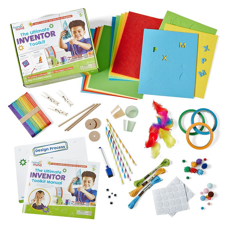hand2mind Ultimate Inventor Toolkit for Ages 5 & Up, Multicolor