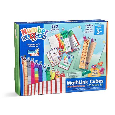 hand2mind Numberblocks 11–20 Activity Set with MathLink Cubes