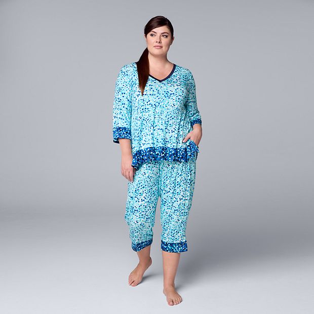 Plus size best sale pajama capris