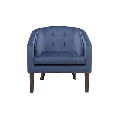 Madison Park Cora Velvet Button Tufted Upholstered Mid-Century Accent Chair