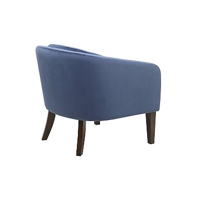 Madison Park Cora Velvet Button Tufted Upholstered Mid-Century Accent Chair