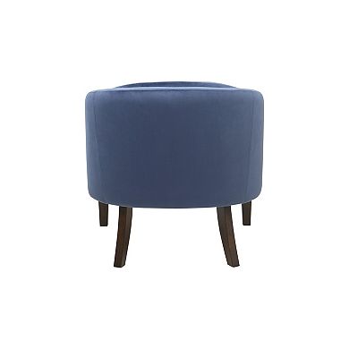 Madison Park Cora Velvet Button Tufted Upholstered Mid-Century Accent Chair