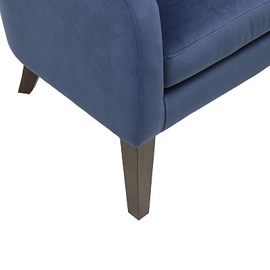 Madison Park Cora Velvet Button Tufted Upholstered Mid-Century Accent Chair