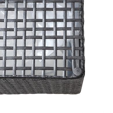 Sunnydaze 2-section Polyrattan Rectangle Planter Boxes