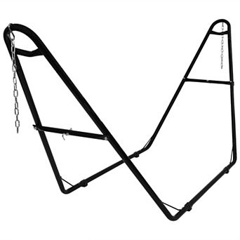 Sunnydaze Powder-Coated Steel Universal Hammock Stand - 124 in