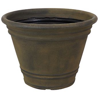 Sunnydaze 20 in Franklin Polyresin Planter with UV-Resistant Finish