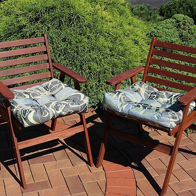 Sunnydaze Outdoor Square Tufted Seat Cushion - Set of 2