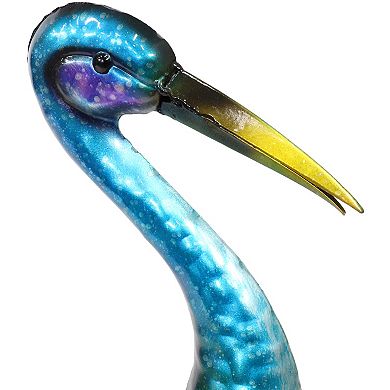 Sunnydaze Crane Indoor/Outdoor Metal Garden Statue - 29 in - Set of 2