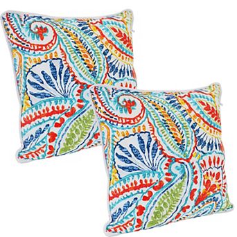 Sunnydaze Indoor/Outdoor Square Throw Pillow - 16 in