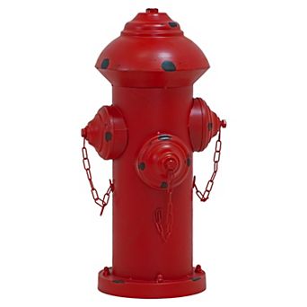 Sunnydaze Fire Hydrant Metal Outdoor Statue