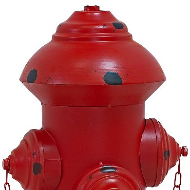 Sunnydaze Fire Hydrant Metal Outdoor Statue