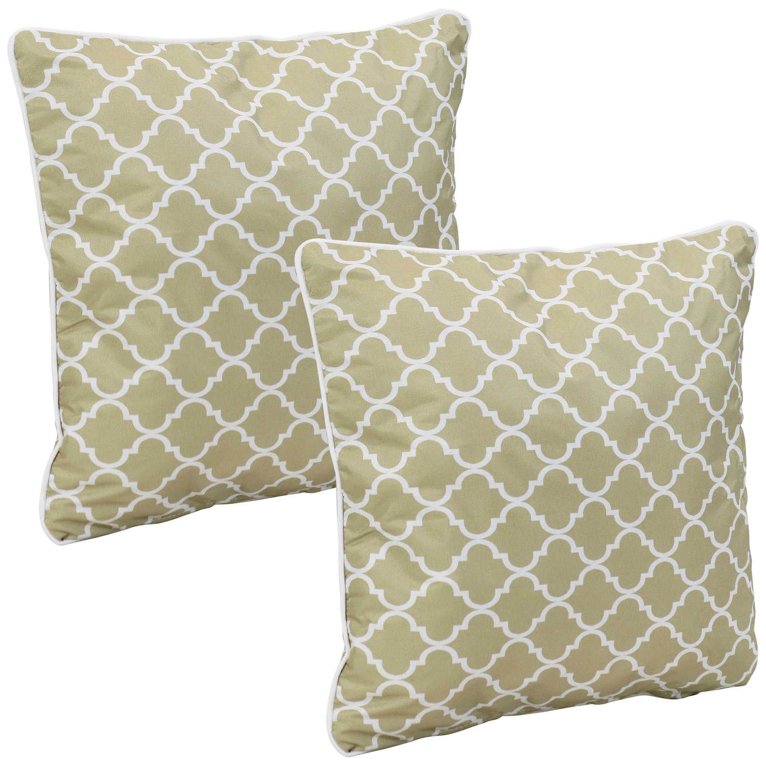  Codi 16x16 Outdoor Pillows - Premium Pillows Inserts Set of 2,  Water Resistant Upgraded Decorative Stuffing Throw Pillows for Patio  Furniture, Couch, Porch Indoor Outdoors : Home & Kitchen