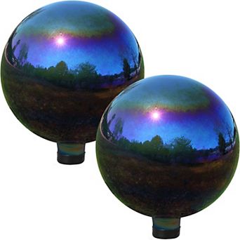 Sunnydaze Mirrored Surface Gazing Globe - 10 in