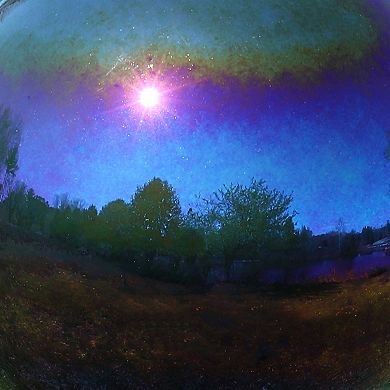 Sunnydaze Mirrored Glass Gazing Globe - 10 in - Rainbow - Set of 2