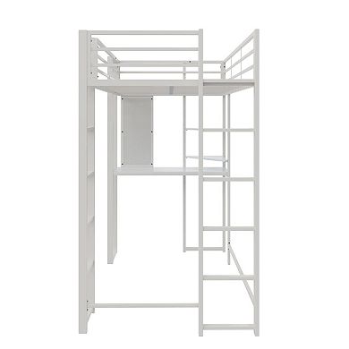 Atwater Living Alix Metal Loft Bed & Desk