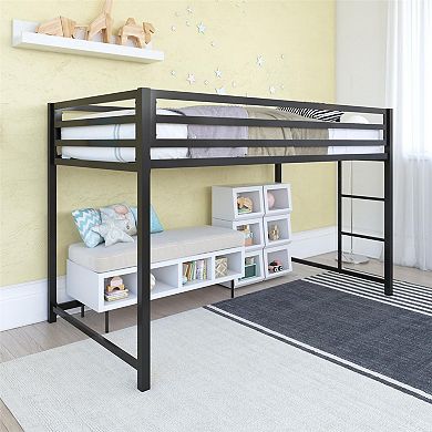 Atwater Living Mason Metal Junior Twin Loft Bed