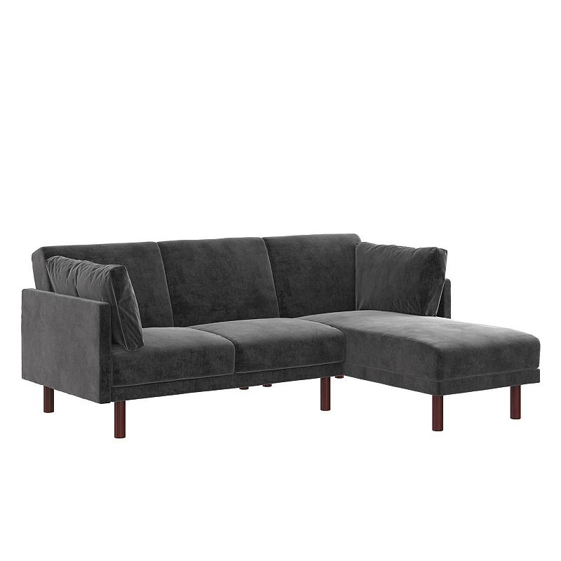 71289278 Atwater Living Roxy Coil Futon Sectional, Grey sku 71289278