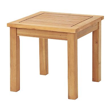 Alaterre Furniture Barre Outdoor Patio Chair & End Table 3-piece Set