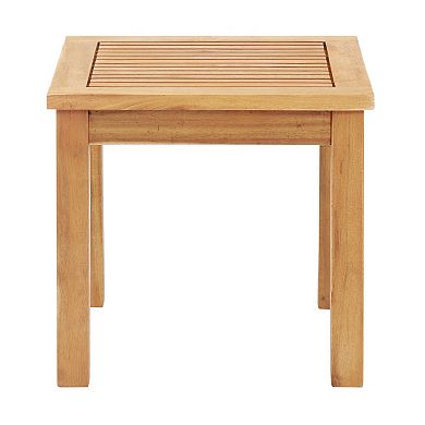 Alaterre Furniture Barre Outdoor Patio Chair & End Table 3-piece Set