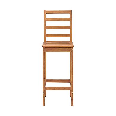 Alaterre Furniture Brandon Outdoor Bar Bistro Table & Stool 3-piece Set