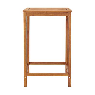 Alaterre Furniture Brandon Outdoor Bar Bistro Table & Stool 3-piece Set