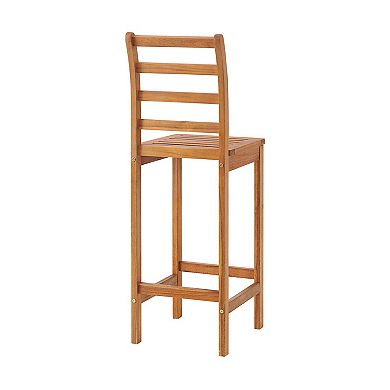 Alaterre Furniture Brandon Outdoor Bar Bistro Table & Stool 3-piece Set