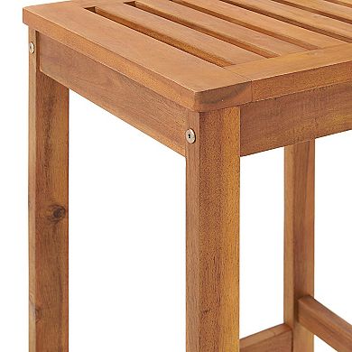 Alaterre Furniture Brandon Outdoor Bar Bistro Table & Stool 3-piece Set