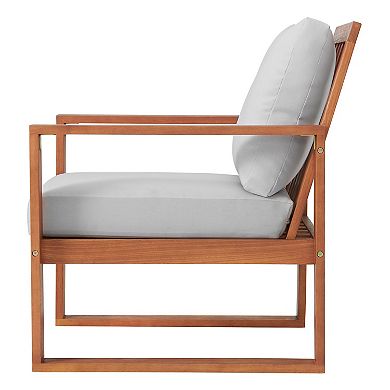 Alaterre Furniture Grafton Conversation Patio Chair & Coffee Table 3-piece Set
