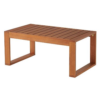 Alaterre Furniture Grafton Conversation Patio Chair & Coffee Table 3-piece Set