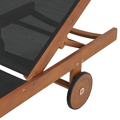 Alaterre Furniture Caspian Mesh Outdoor Lounge Chair