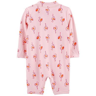 Baby & Toddler Girl Carter's Flamingo 1-Piece Rashguard