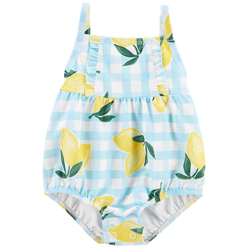 Toddler Girl Carters Lemon 1-Piece Swimsuit, Toddler Girls, Size: 12 Mont