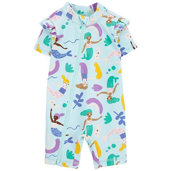 Baby & Toddler Girl Carter's Mermaid 1Piece Rash Guard