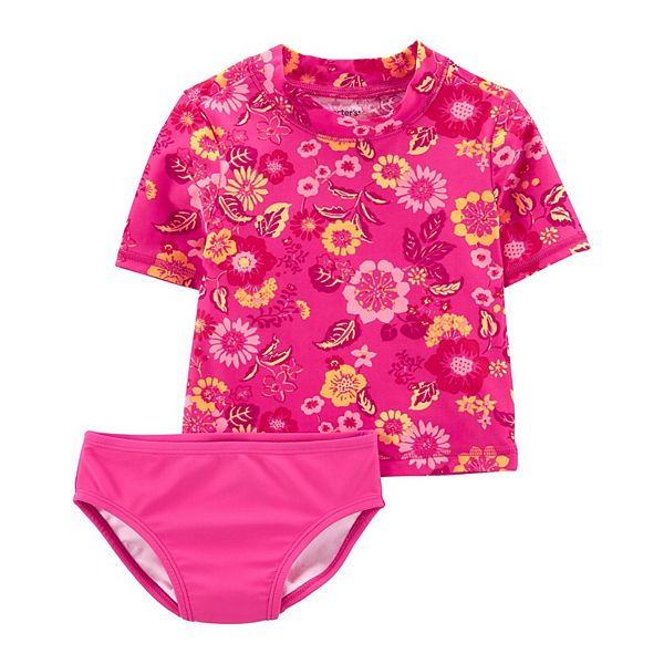 Baby & Toddler Girl Carter's 2Piece Rash Guard