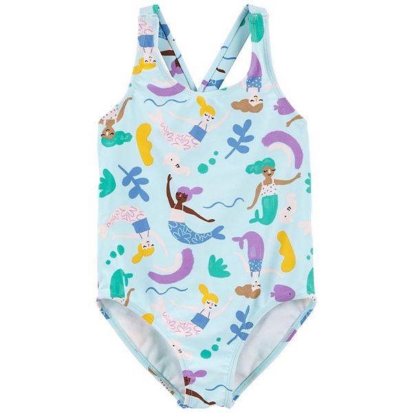 Baby & Toddler Girl Carter's Mermaid 1-Piece Swimsuit