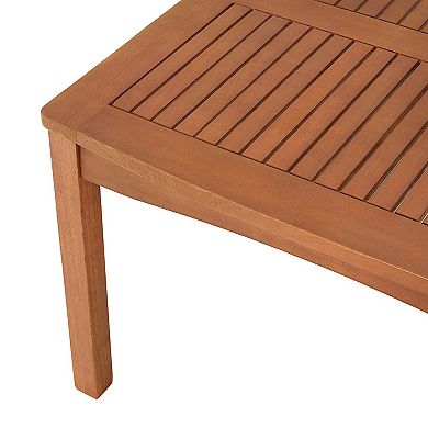 Alaterre Furniture Lyndon Outdoor Bench & Coffee Table 2-piece Set