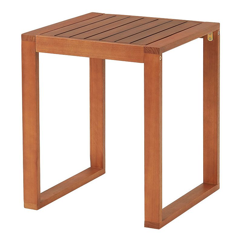 Alaterre Furniture Grafton Patio Coffee Table, Brown