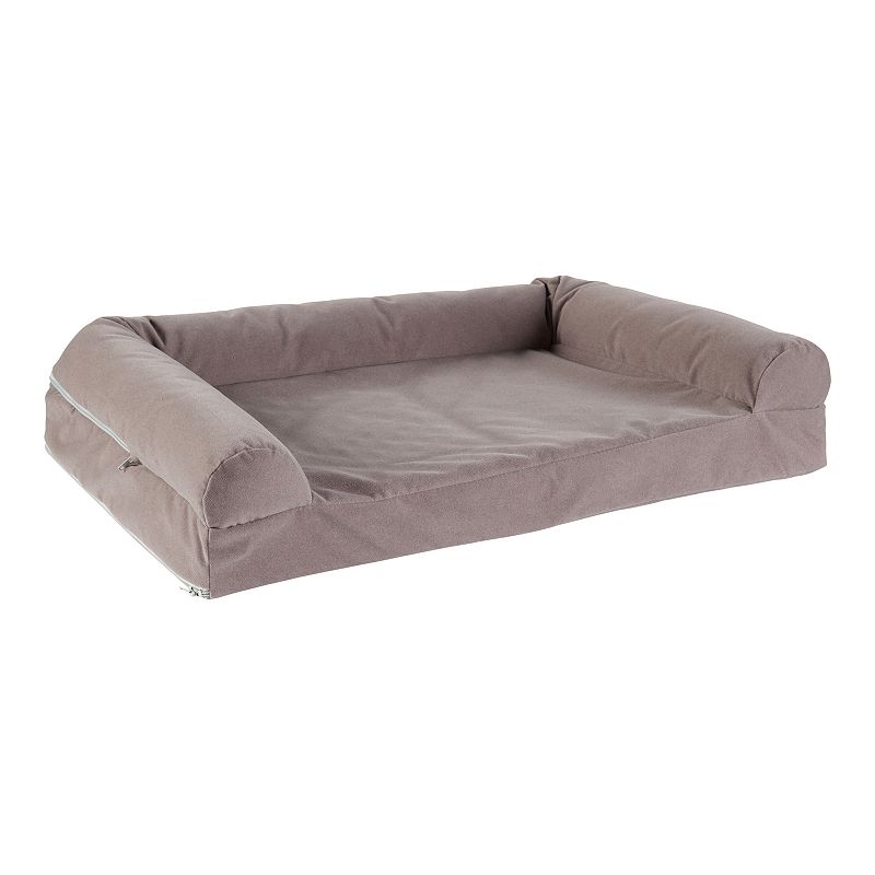 Happy Hounds Luna Rectangle Sofa Dog Bed, Grey, Medium