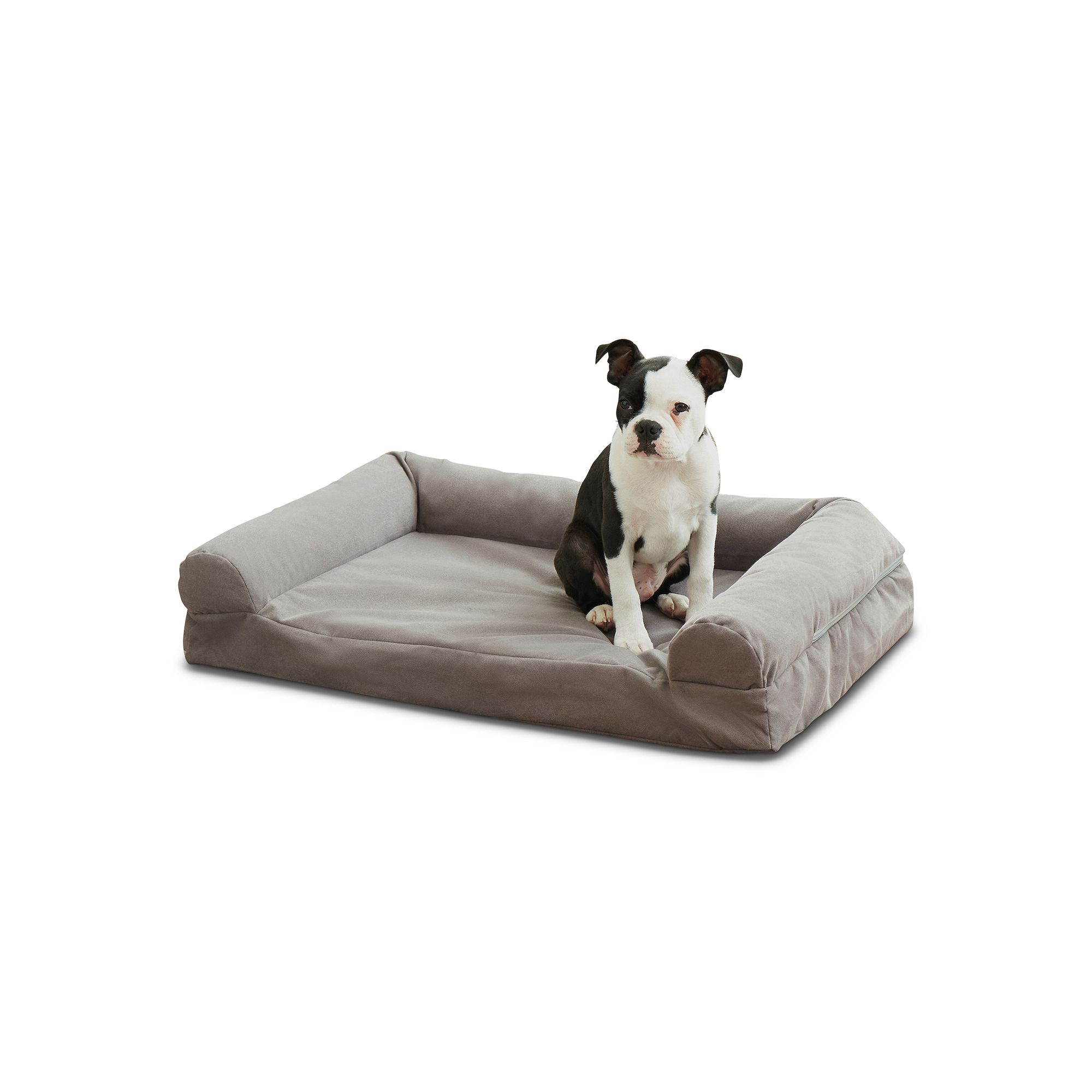 Happy Hounds Luna Rectangle Sofa Dog Bed, Gray
