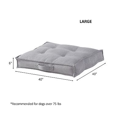 Happy Hounds Milo Square Tufted Dog Bed