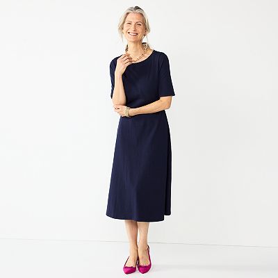 Women's Croft & Barrow Fit & Flare Midi Dress