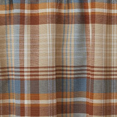 SKL Home Amber Plaid Set of 2 Window Curtain Tiers