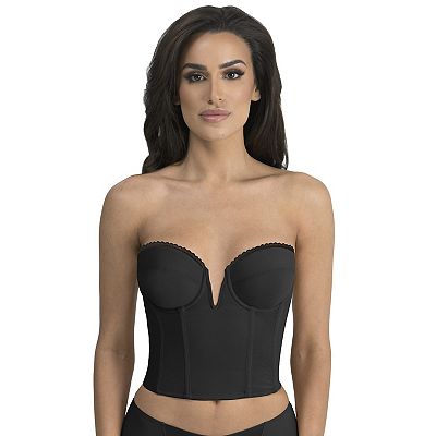 sachin and babi light blue dress Backless bustier top with stitching Topiane, black